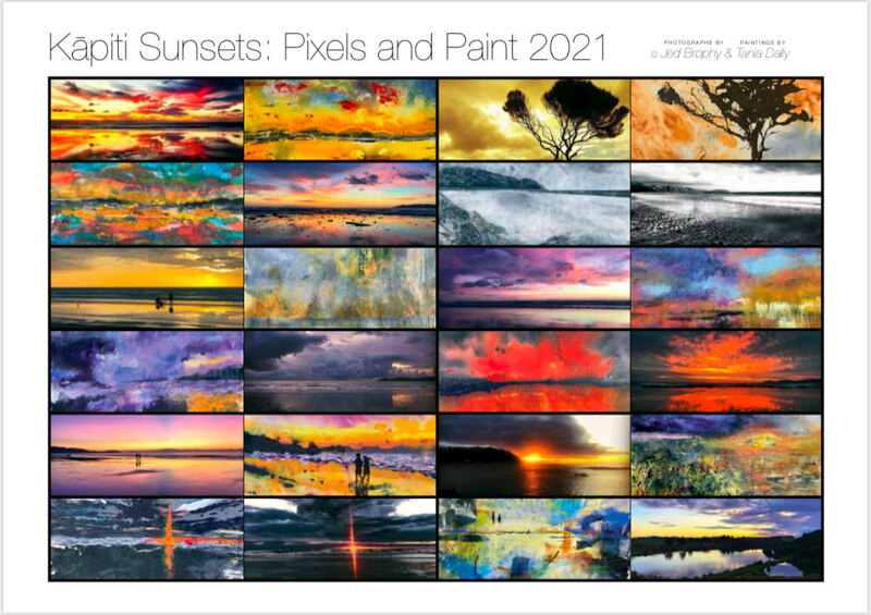 Modern art for sale New Zealand Abstract landscape artist Kapiti