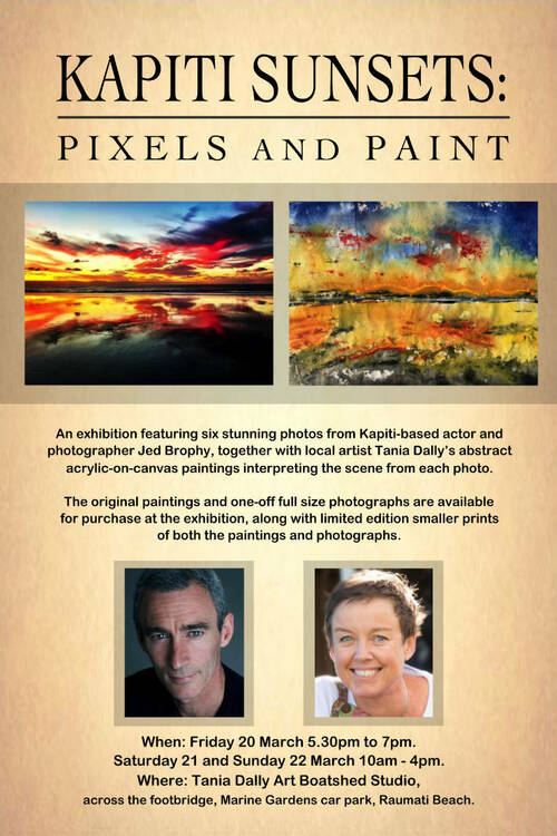 Modern art for sale New Zealand Abstract landscape artist Kapiti